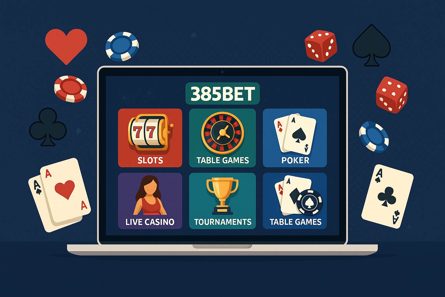 Jogos de cassino online inovadores e emocionantes na 385BET